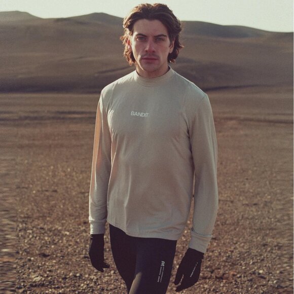 🔥 RARE & NEW Bandit Running Men's Auragrid Lightweight Cold Weather Mockneck - Picture 4 of 14